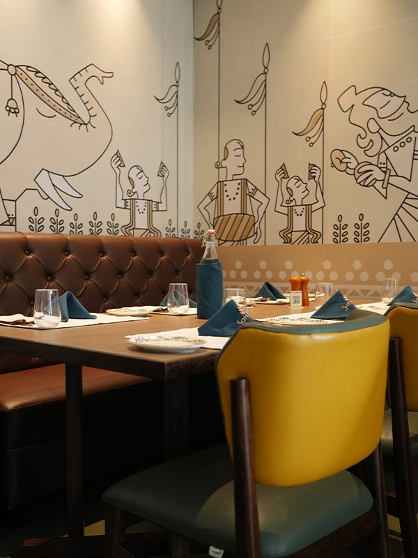 Premium vegetarian buffet spread at Sattvam